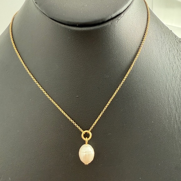 (19)Madewell NEW Casted Pearl Necklace - Picture 1 of 2
